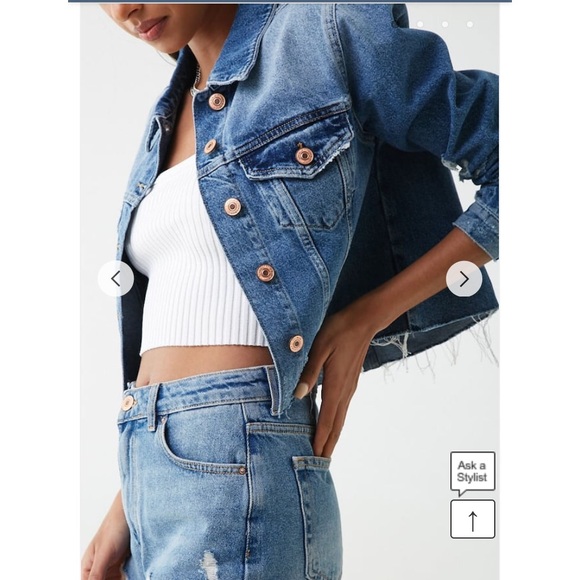 Distressed Denim Jacket - Picture 4 of 8